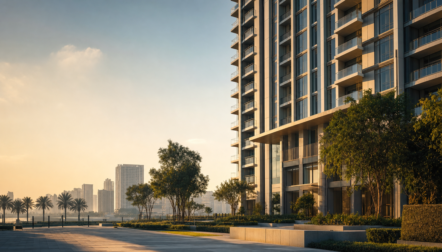 Illustrative urban residential architecture